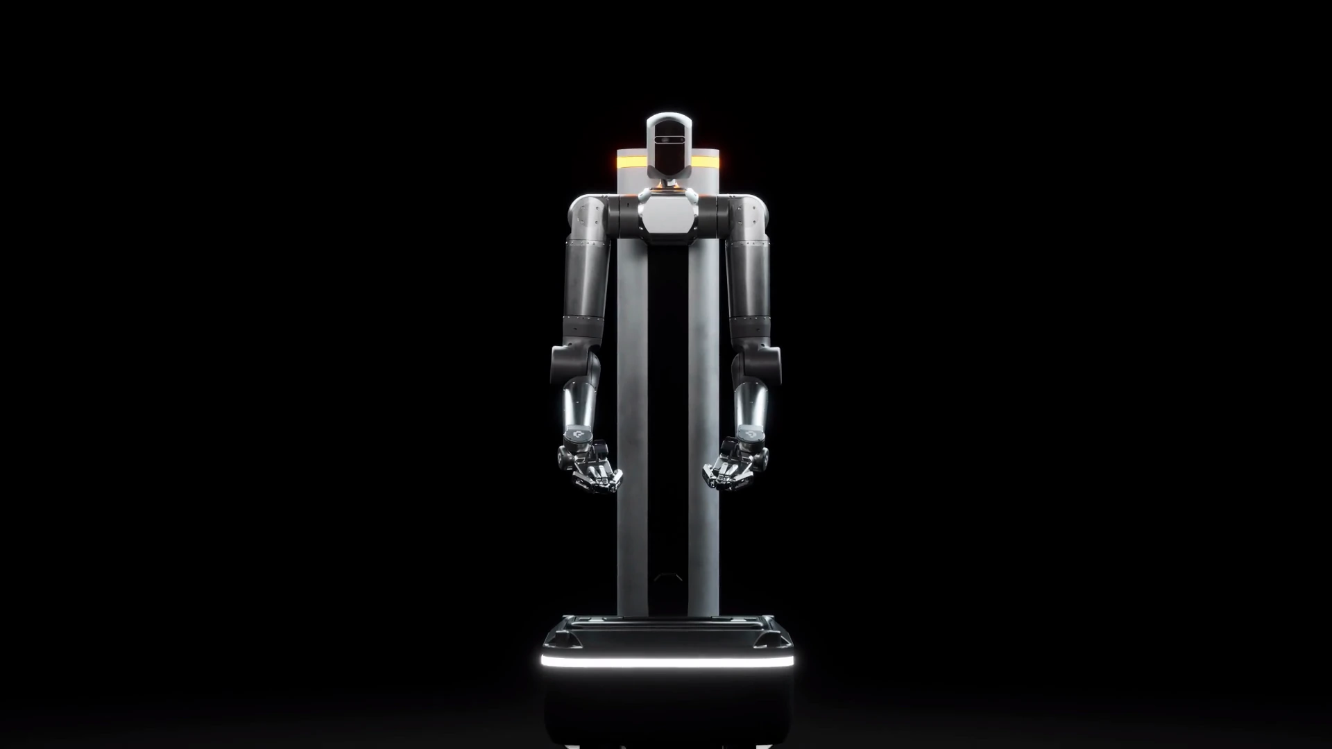 The full PR-OMNI robot standing on its mobile base